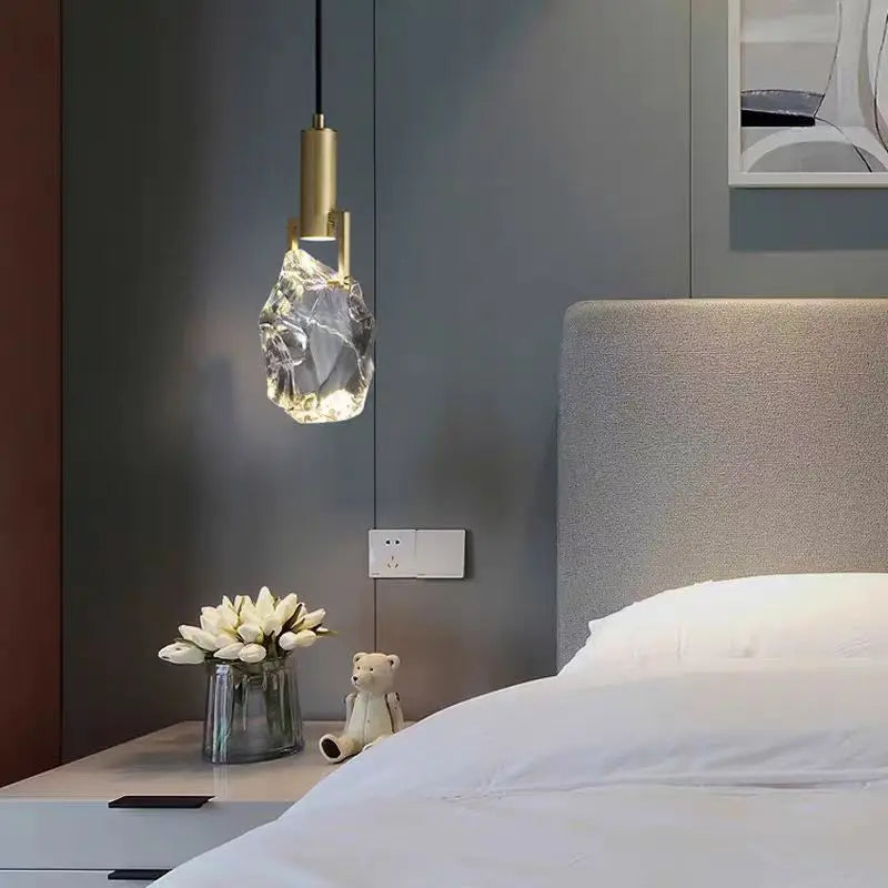 Modern Luxury Style Crystal Led Pendant Lamp For Dining Room Kitchen Bedroom Bedside Living Room Decoration Chandelier Lights