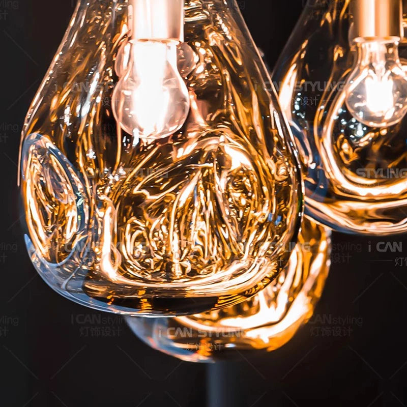 Modern home lighting, living room pendant lights, dining room glass pendant lights, indoor lighting