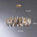 Modern Crystal Luxury Pendant Lights Indoor Suspension Hanging Lamp for Living Dining Bedroom Lobby Home Decoration Chandelier