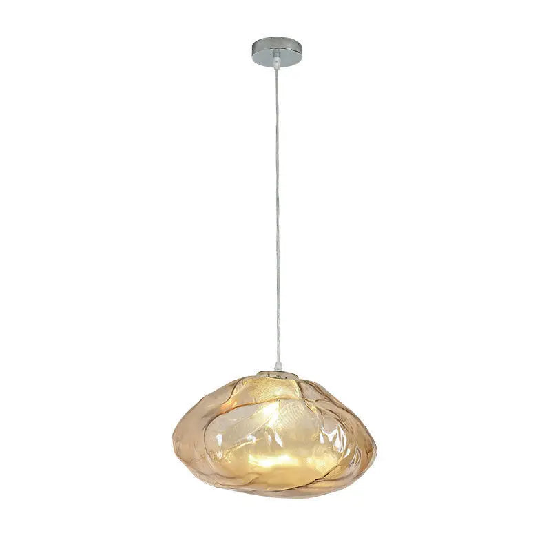 Irregular Glass Suspesnion Nordic Pendant Light  Art Hanging Lamp Decorative Chandelier