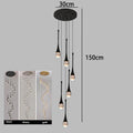 Modern luxury high-rise building decoration LED lights, staircase pendant lights, living room pendant lights, indoor lighting