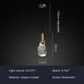 Modern Luxury Style Crystal Led Pendant Lamp For Dining Room Kitchen Bedroom Bedside Living Room Decoration Chandelier Lights