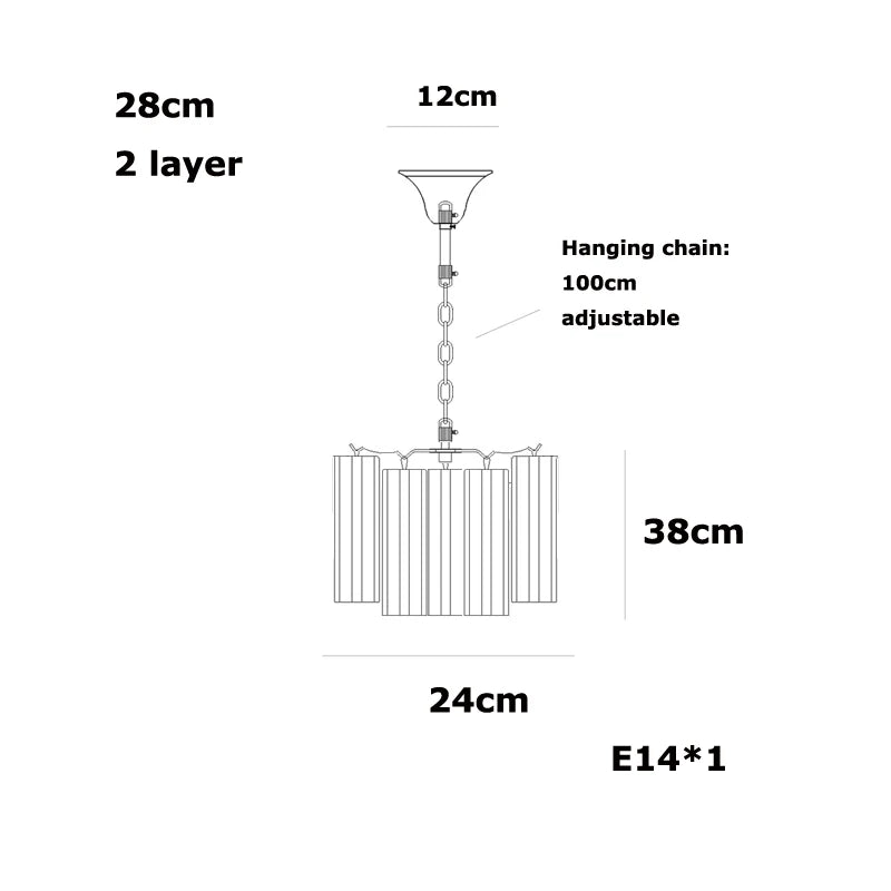 Elevate Your Living Room With Our Luxury Glass Tube E14 LED Chandelier High-end Pendant Light Pink White Dimming Function