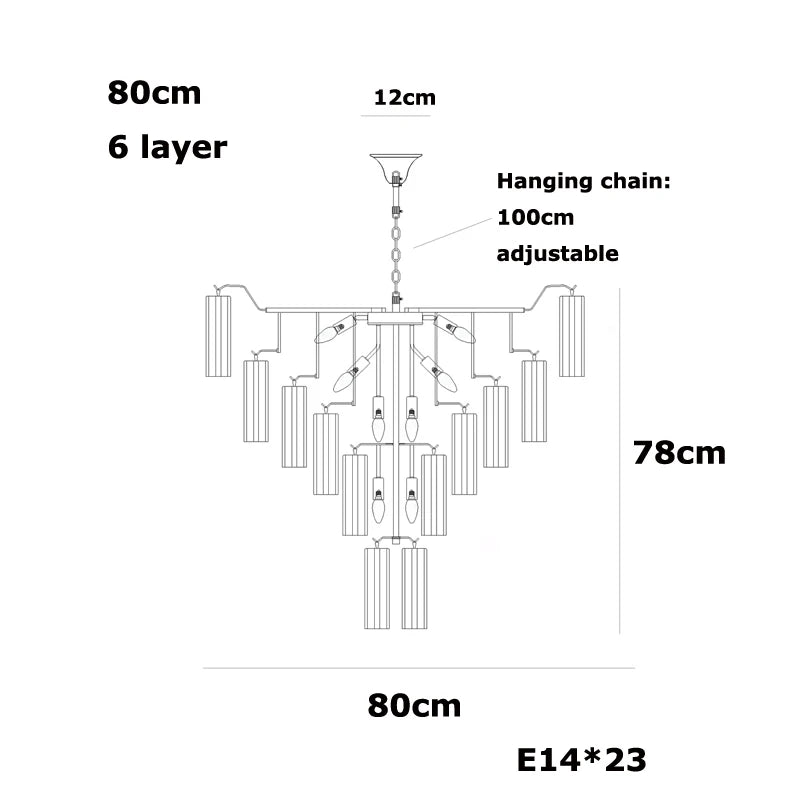 Elevate Your Living Room With Our Luxury Glass Tube E14 LED Chandelier High-end Pendant Light Pink White Dimming Function