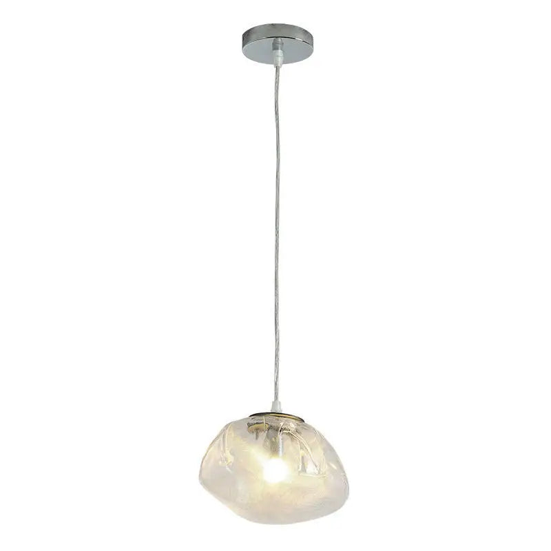 Irregular Glass Suspesnion Nordic Pendant Light  Art Hanging Lamp Decorative Chandelier