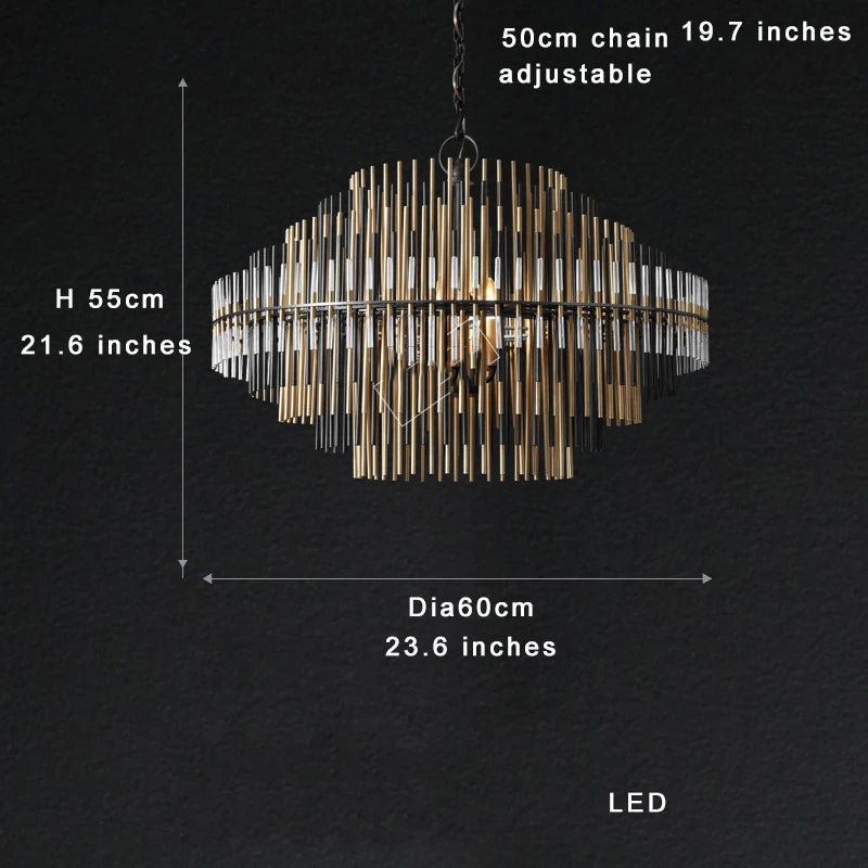 American Style Luxury Post-modern Glass Bar Wall Sconce Lamps Bronze Matte Black/Chrome Wall Mounted Lights Industrial