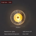 Modern Round Crystal Wall Lamp Glass Free Combination For Living Room TV Background Bedroom LED Sconces Bedside Corridor Aisle
