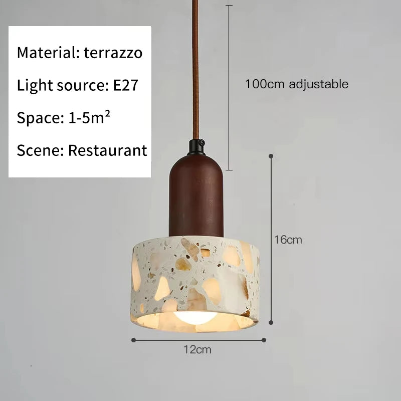 Stone Led Pendant Lamp For Dining Room Kitchen Table Living Room Bedroom Bedside Modern Nordic Style Decoration Chandelier Light