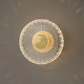 Modern Round Wall Light Indoor LED Creative Copper Acrylic Sconce Light Aisle Stair Decor Wall Light For Parlor Dining Bedroom